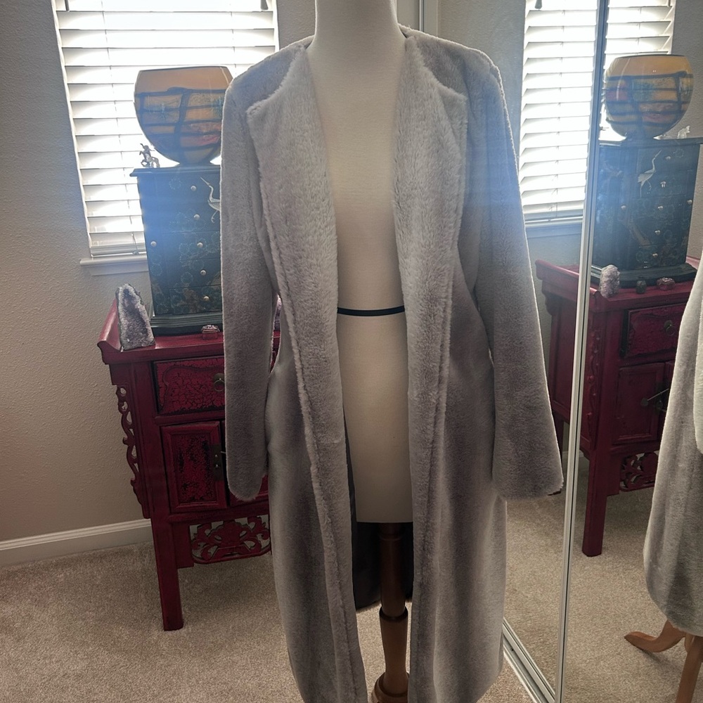 Bear Dance Charcoal Faux Fur Coat! 🤩